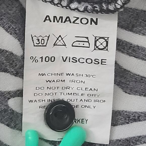 Big Dart Mob wife button up women's blouse zebra print Size XL Career office - Picture 6 of 7